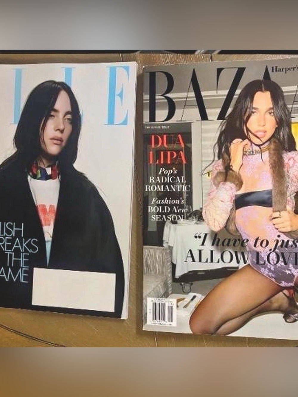 Harper's Bazaar Sept 2025 & Elle magazine May 2026 bundle